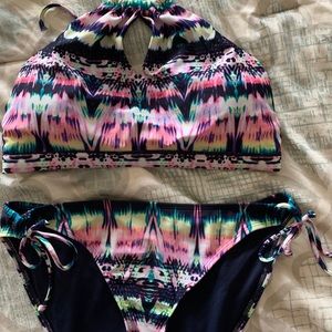 Athleta tie dye bikini Swim L New
